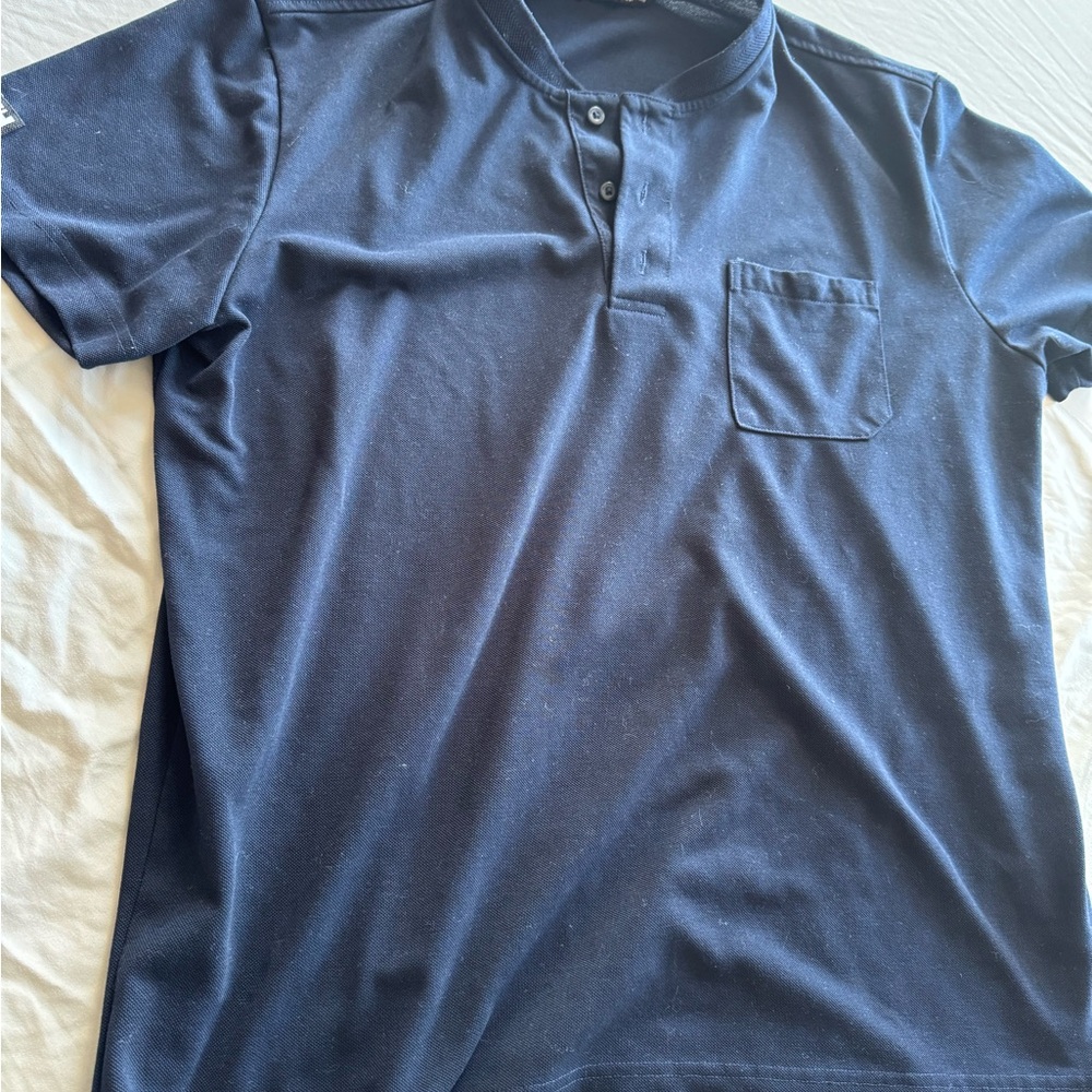 Helly Hansen Dark Blue Casual Button Down Shirt size XL Navy